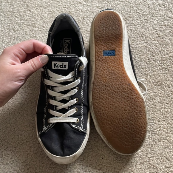 Keds // Black Memory Foam Sneakers - Picture 2 of 5